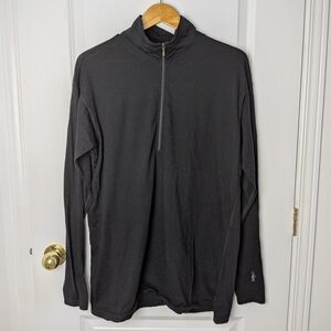 Smartwool Black Half Zip Pullover